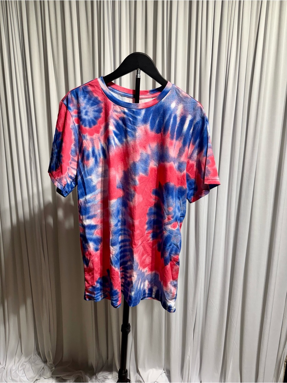 Tie-Dye Short Sleeve Tee in Pink & Blue